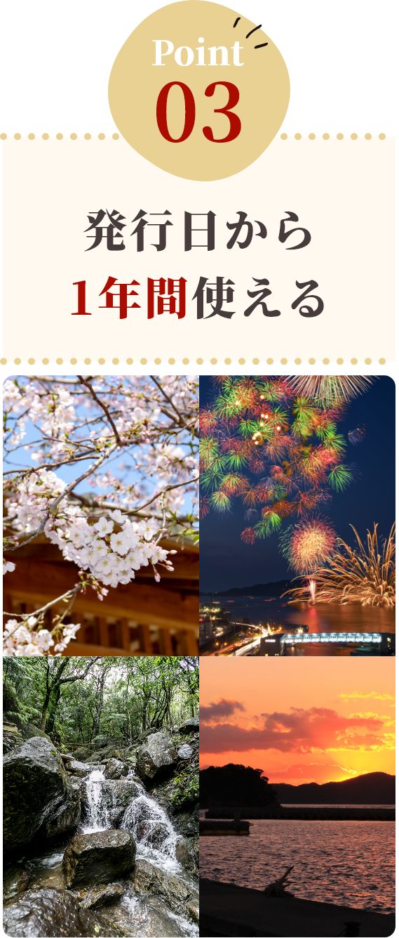 発行日から1年間使える
