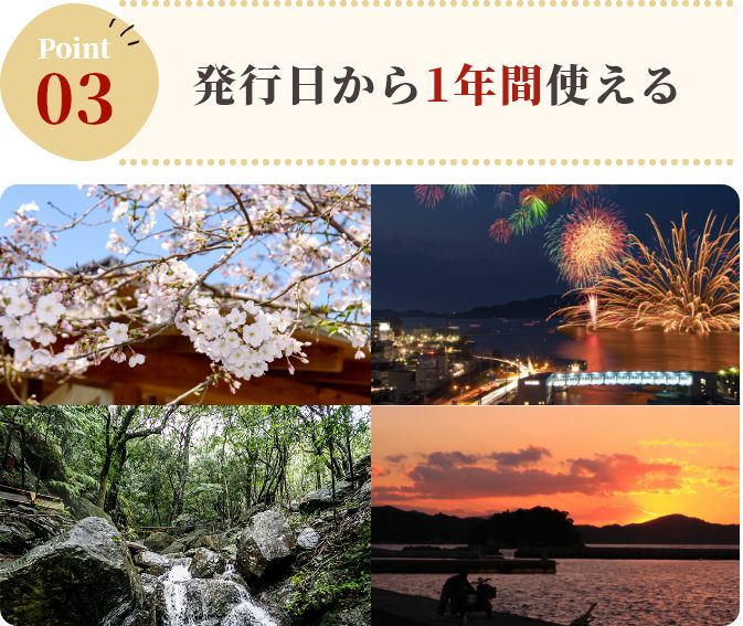 発行日から1年間使える